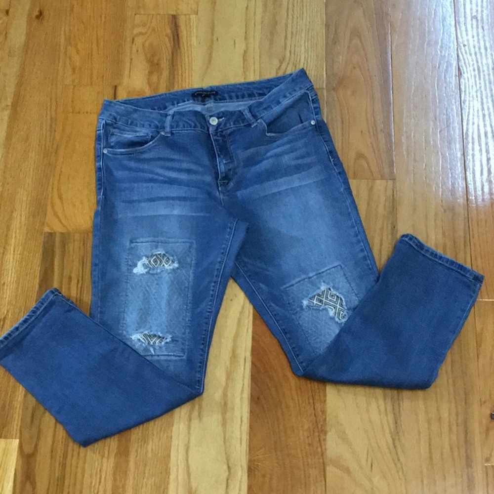 Knee patch jeans